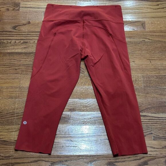 Lululemon Leggings | Dark Sport Red - Picture 3 of 4